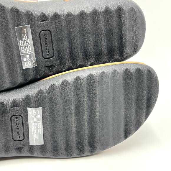 10W 10 WIDE WIDTH Rockport Ridge Sling White Jeweled Lasercut Sandals Shoes - Picture 11 of 13